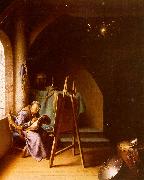Gerrit Dou Man Writing in an Artist's Studio Spain oil painting artist